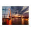 Superbe peinture murale en verre trempé 27,6 po x 39,4 po | 100% verre trempé, épaisseur: 0,16 pouce | Décoration élégante pour le salon ou le bureau, durable et facile à nettoyer, idée de cadeau parfaite