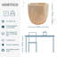 RADIAL Round Indoor Plant Pot for House Plants with Waterproof Liner | Natural Wooden House Planter -92659198