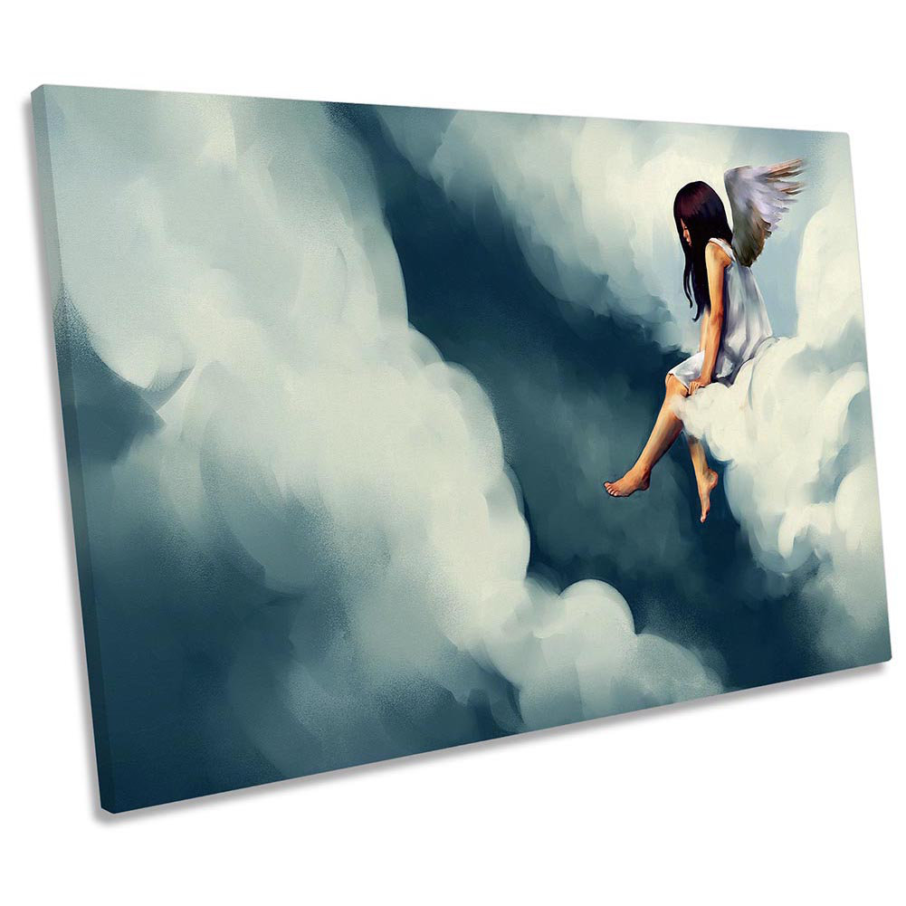 Z6096 Angel Wings Cloud Heaven - Wrapped Canvas Print