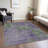 Machine Washable Indoor/Outdoor Christain ACN1361 Purple Rug-102673308