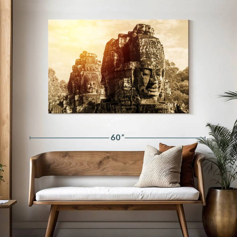 Adella, visages du temple Bayon, H 32 po x l 48 po