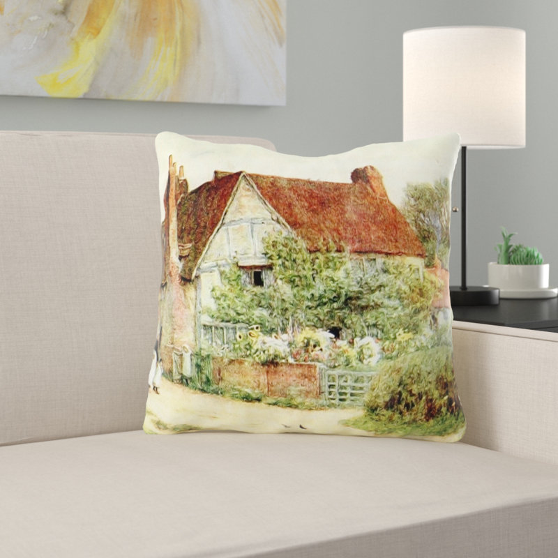 Coussin rétro Reneau, Microsuède, Intérieur