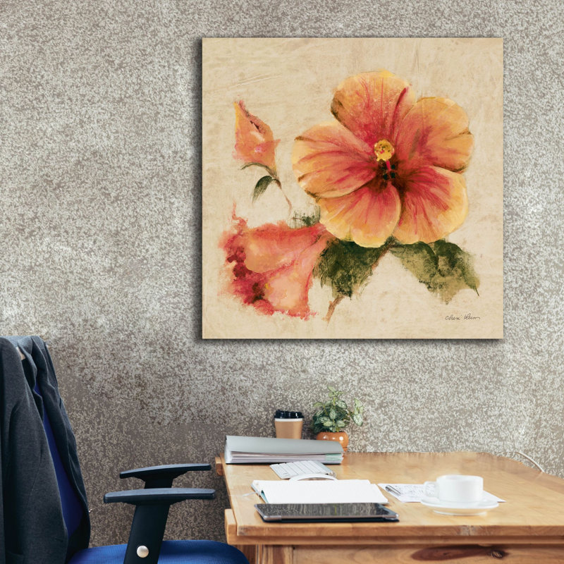 «Bright Tropics 1» par Cheri Blum, art mural sur toile, H 37 po x l 37 po x P 1,5 po