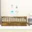 Lit mezzanine simple avec garde-corps et lit gigogne simple-1078792786