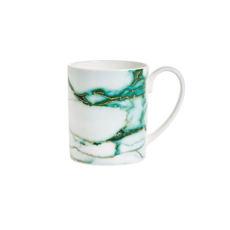 Grande tasse à café en porcelaine Marble Verde