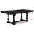 Transitional Rustic Trestle Dining Table 1Pc Wooden Solid Wood Wooden Dining Table Rectangular Black Table