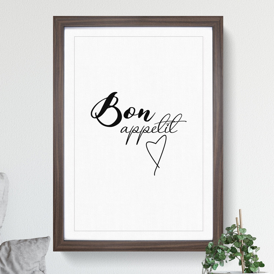 Bon Appetit - Picture Frame Typography