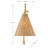 Linell 1-Light Wall Sconce in Warm Brass
