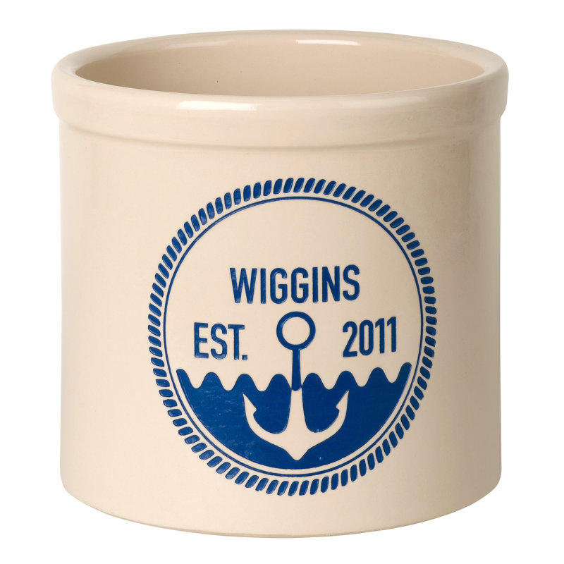 Claridge Ceramic Pot Planter, Blue Ceramic, Yes