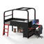 Lit mezzanine Gaming avec bureau intégré et éclairage DEL