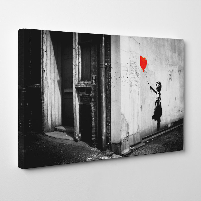 Banksy - Wrapped Canvas Print, 70cm H x 100cm W