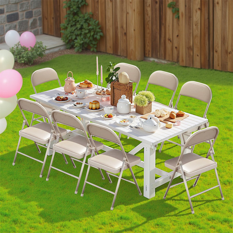 Chaises pliantes en cuir synthétique Crossland, Kaki
