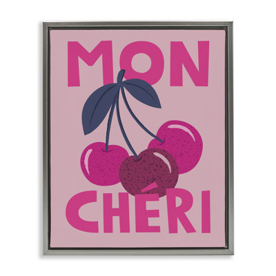 Mon Cheri Fruits Framed Floater Canvas Wall Art By Lisa Perry Whitebutton