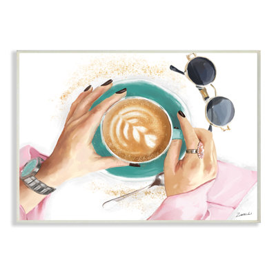 Tasse à café Fashionista, détail glamour cappuccino