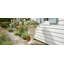 Pot à fleurs cannelé en M 24,2 po avec piédestal classique pour jardin, patio et entrée-134299259-134299258