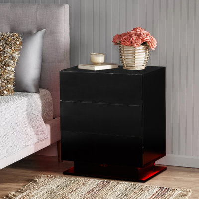 Aalap 50cm W Particle Board / Chipboard Bedside Table
