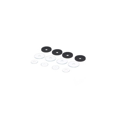 FHC MWK4MB Replacement Washers for Shower Door Pulls 1-1/4" Diameter - Matte Black