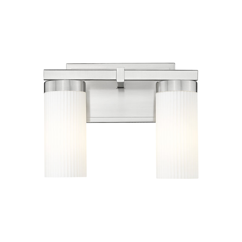 Coiffeuse Danica, H 9 po x l 11,75 po x P 5,5 po, Deux lumières, Nickel brossé