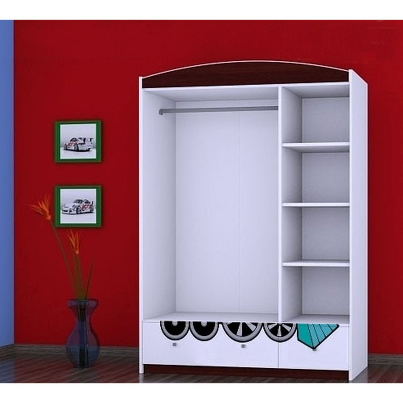 Steen 3 Door Wardrobe, Black
