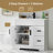 Breonica 36'' Single Bathroom Vanity with Ceramic Sink Top, Water Saving Faucet