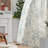 Neacsa Linen Semi Sheer Peony Flower Patterned Rod Pocket Curtain Pair-38675487-27720682