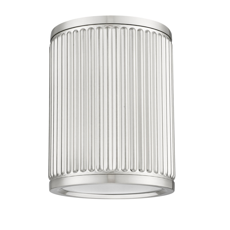 Plafonnier encastré 1 lumière 6,25 po Arne, Nickel brossé