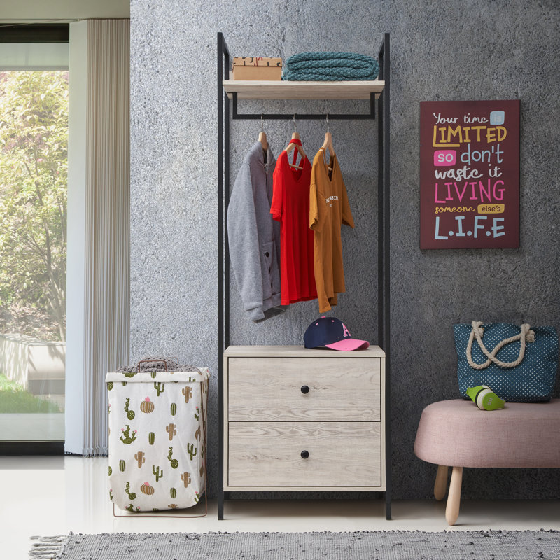 Zaira 63.8cm Closet System, Ash Oak