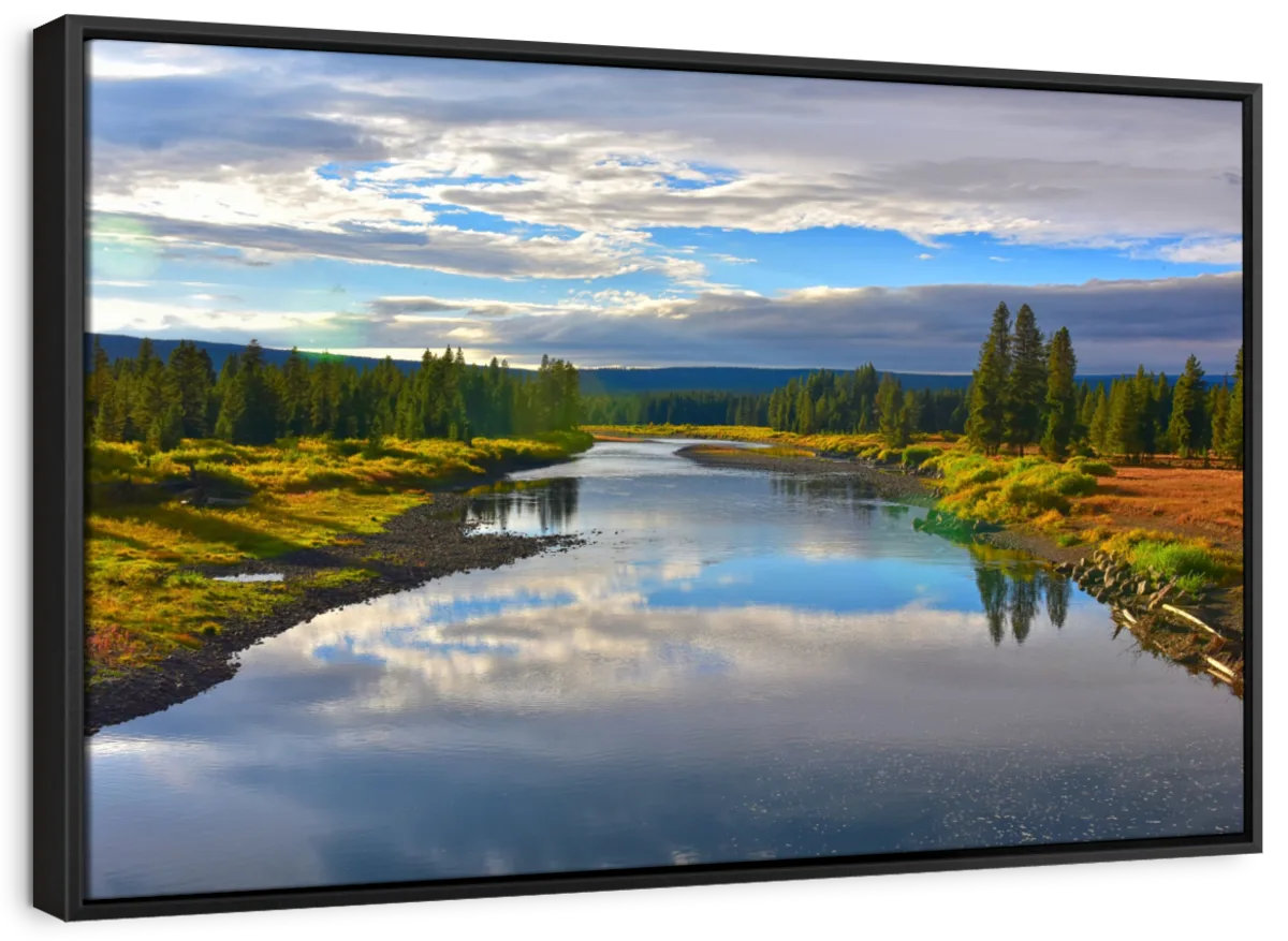 Millwood Pines Tranquil Snake River Canvas Print | Wayfair