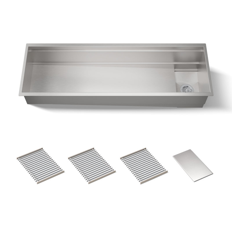 Synthos 57-3/4" Undermount Single-Bowl Kitchen Sink