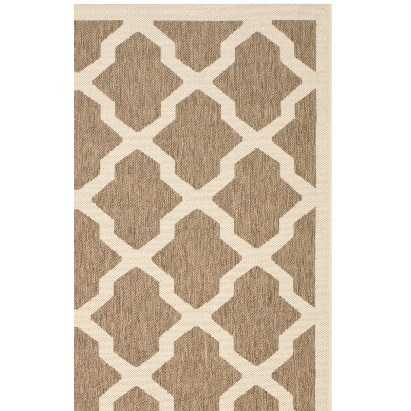 Herefordshire Performance Geometric Indoor/Outdoor Area Rug, Square 4'