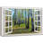 «Window Scenery Spring Forest», reproduction sur toile tendue-98466647