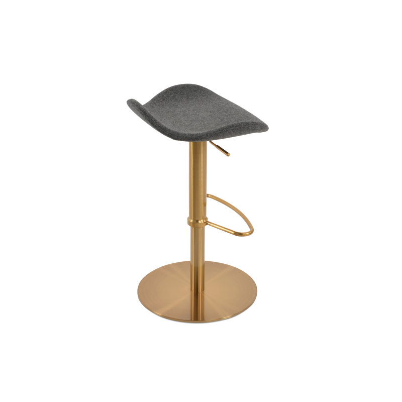 Falcon Piston Half Footrest Brass, Dark Gray W.