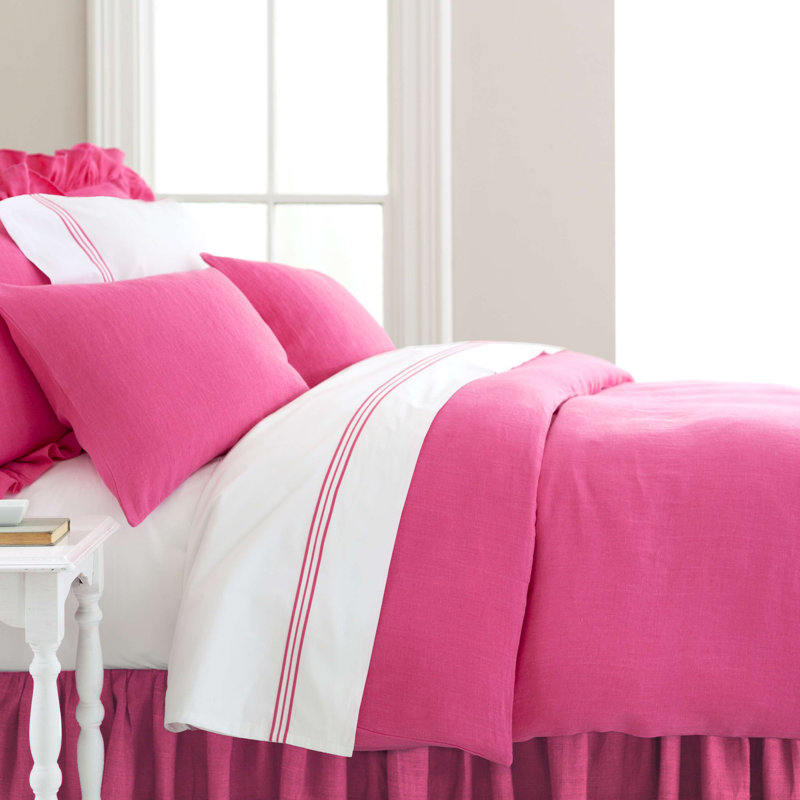 Trio Flat Sheet, Fuchsia, Full/Queen Flat Sheet