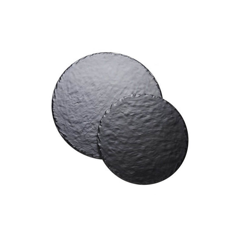 Faux Slate Round Serving Boards, .25" H x 12" W x 12" D