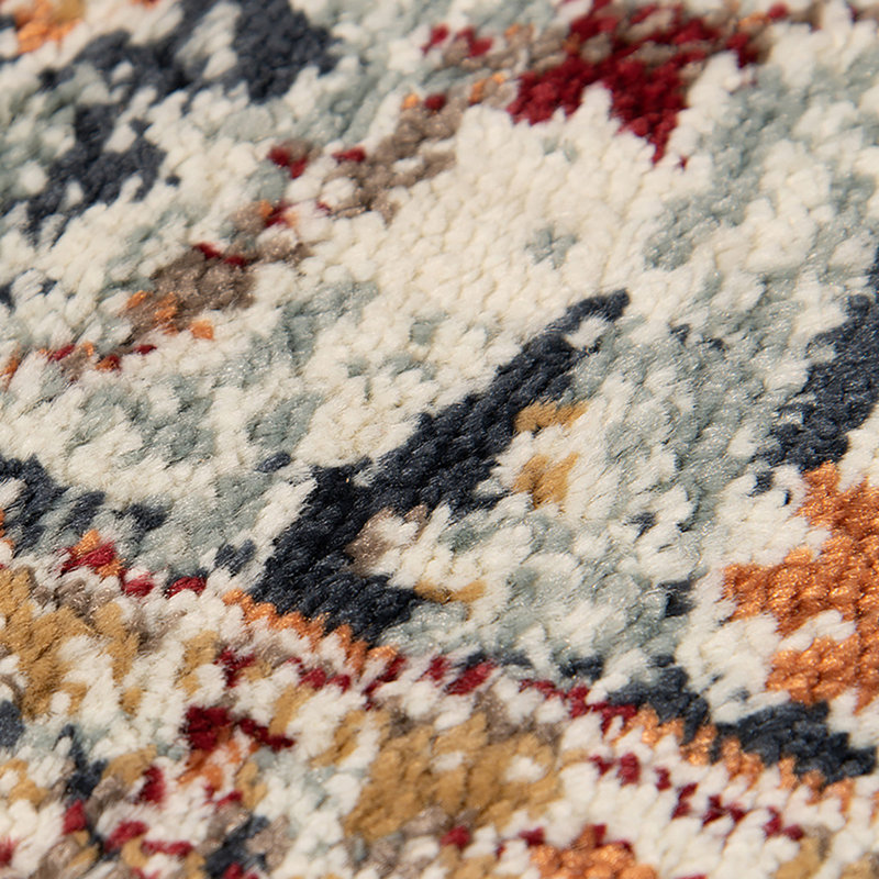 Tapis tissé à la machine médaillon ivoire 5 pi x 7 pi