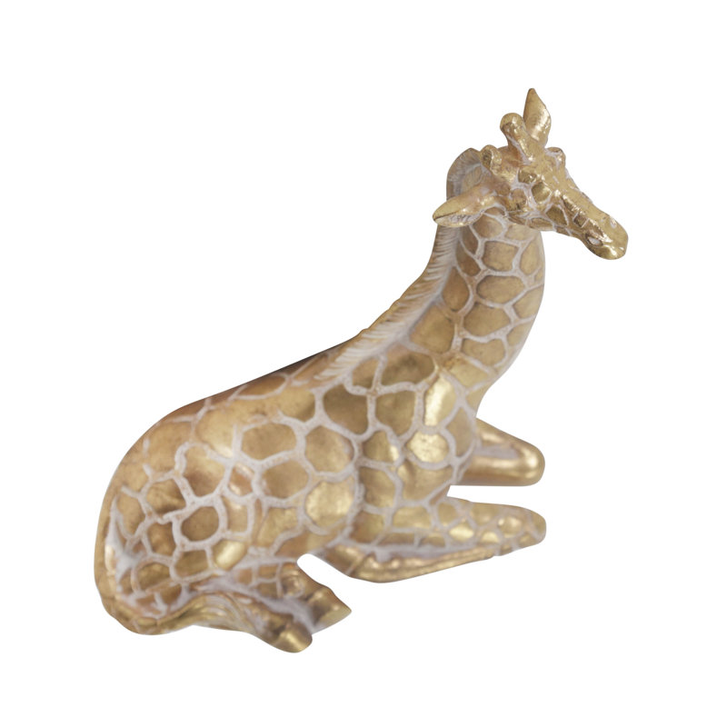 Decorative Resin Giraffe Figurine - Elegant Polyresin Animal Statue for Modern Decor