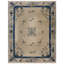 Antique Peking Chinese Floral Medallion Wool Hand Knotted Pile 1920s Rug