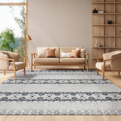 Tapis gris anthracite/gris sud-ouest Shackleford