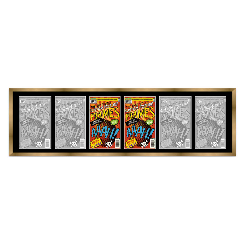 Cadre photo Evalynn, Noir / or, 7,25 po x 10,5 po