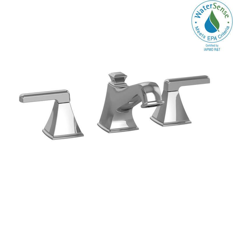Connelly® Widespread Bathroom Faucet with Drain Assembly, Polished Chrome