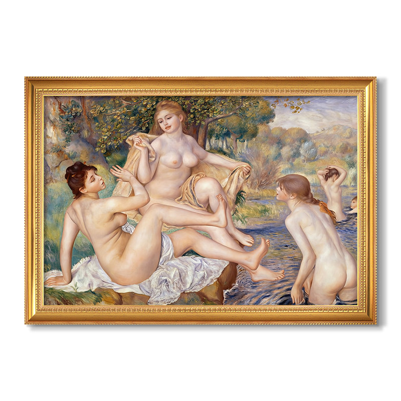 Les grands baigneurs (Les Grandes Baigneuses), 1884-1887 - Pierre-Auguste Renoir - Toile encadrée sur mesure, Non, 30 x 44