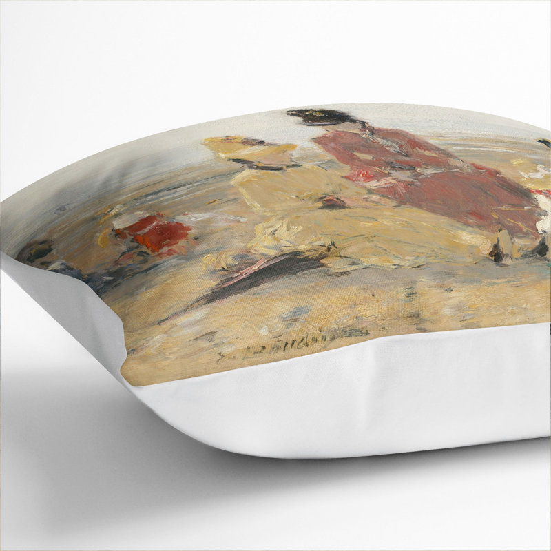 Square Cushion, 55cm H x 55cm W x 20cm D, White