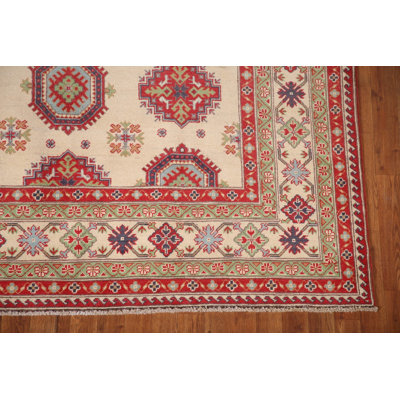 Geometric Kazak Oriental Area Rug