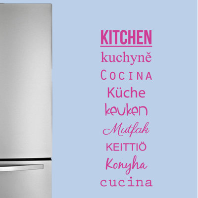 Décalcomanie murale mots pour la cuisine