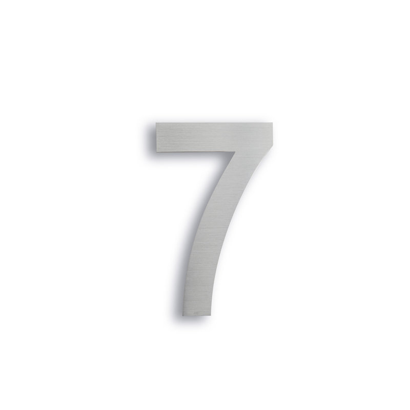 Numéro de maison à fixation flottante 6 po, 7