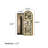 Modern Retractable Pegboard Dressing Mirror with Concealment Feature-110958489