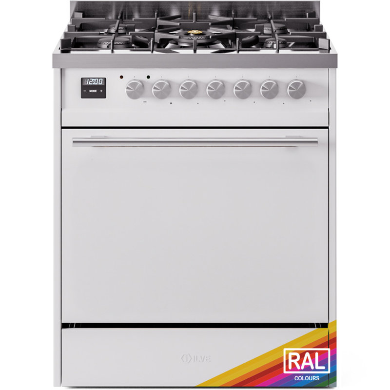  Ilve Professional Plus II 30 po à double combustible, 5 brûleurs scellés (porte pleine), Propane liquide