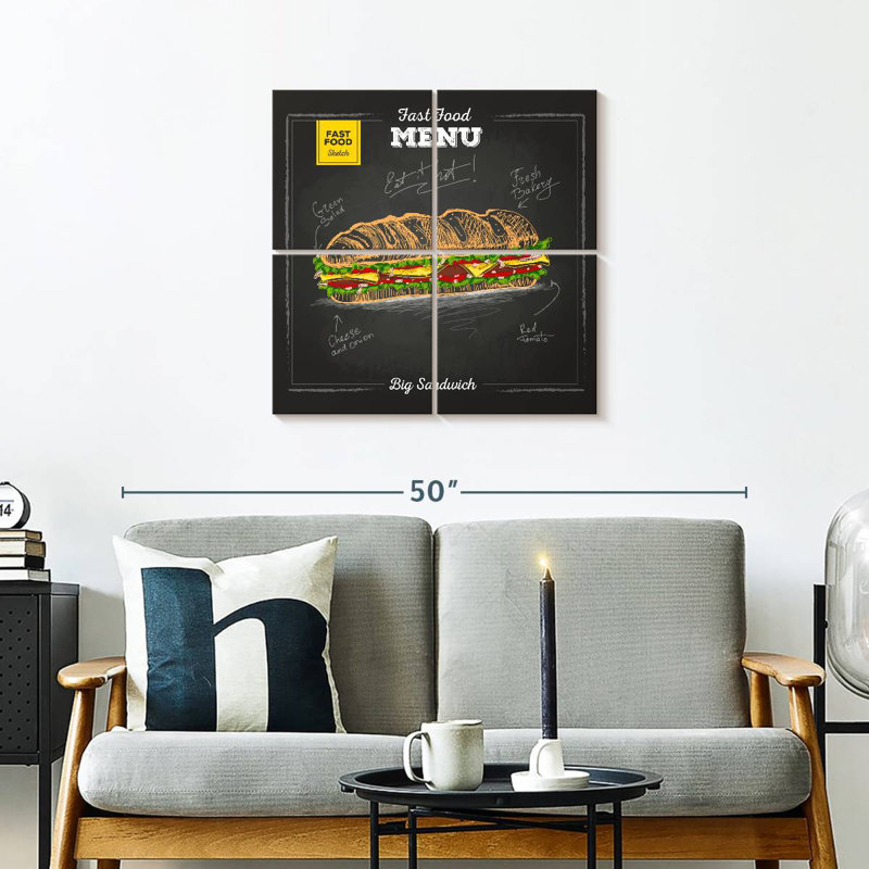Yarlin Big Sandwich, H 26 po x l 26 po