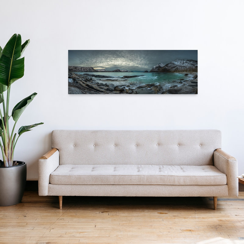 Dramatic Arctic Beach by Haim Rosenfeld - Wrapped Canvas Panoramic Print, 40.64 cm H x 121.92 cm W