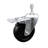 4 Inch SS Soft Rubber 10mm Threaded Stem Caster with Total Lock Brake SCC